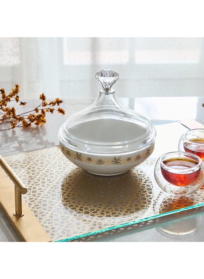 Home Box وعاء التمر صحرا، شفاف بتصميم النخيل - Image 4